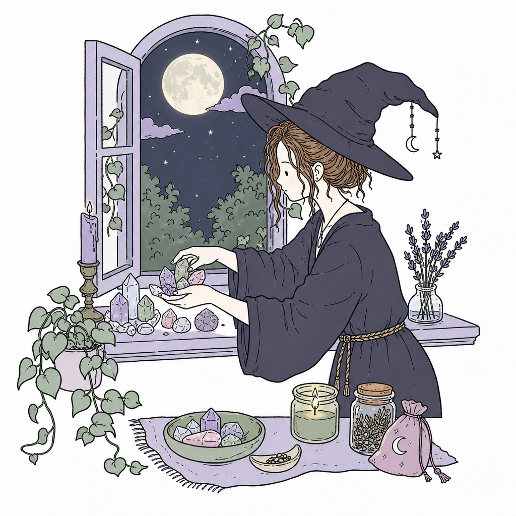 How to Cleanse Your Crystals Under the Full Moon