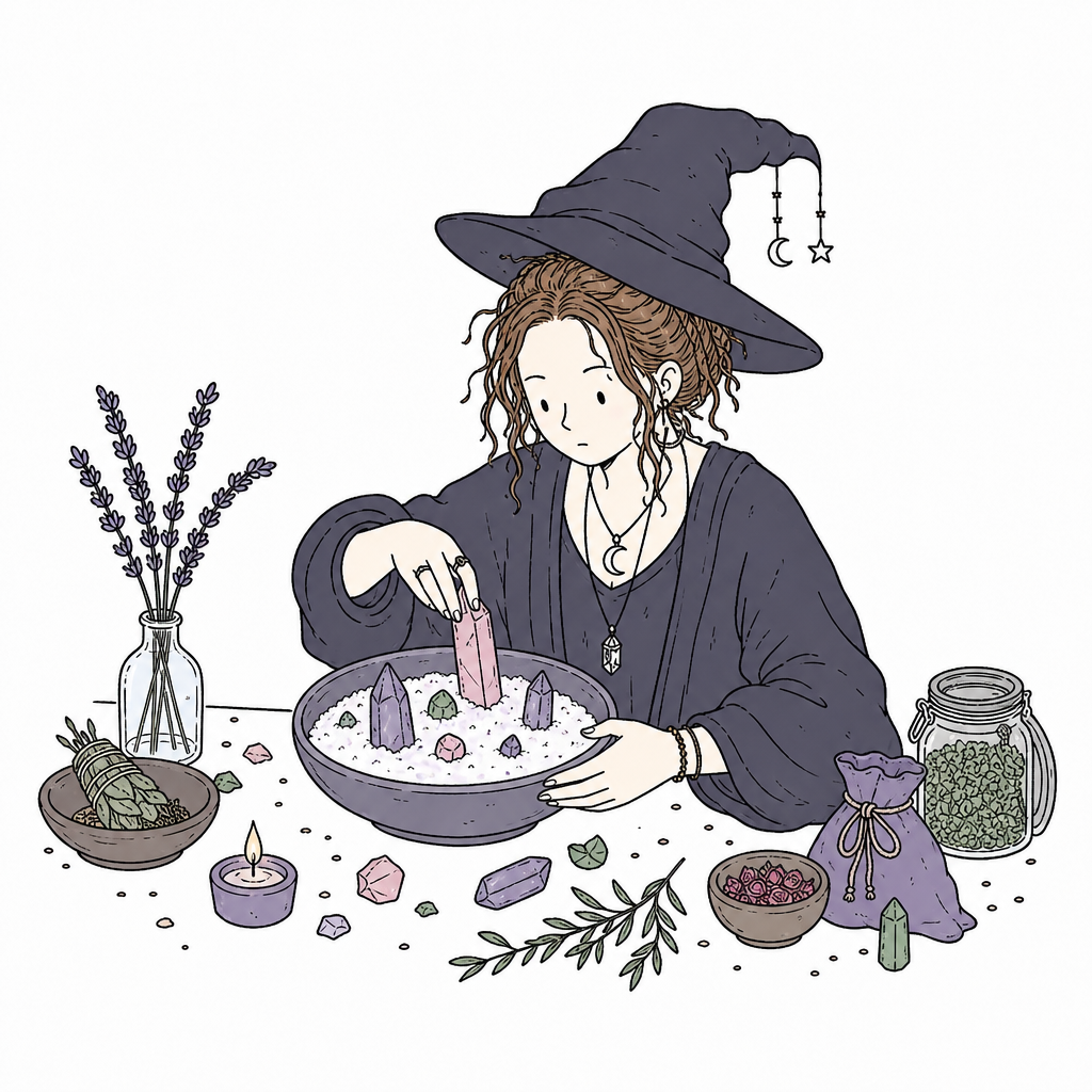 How to Cleanse Crystals with Salt