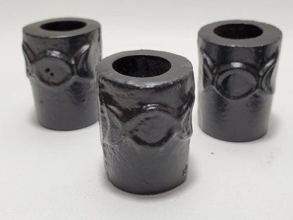 Triple Moon Cast Iron Chime Candle Holder