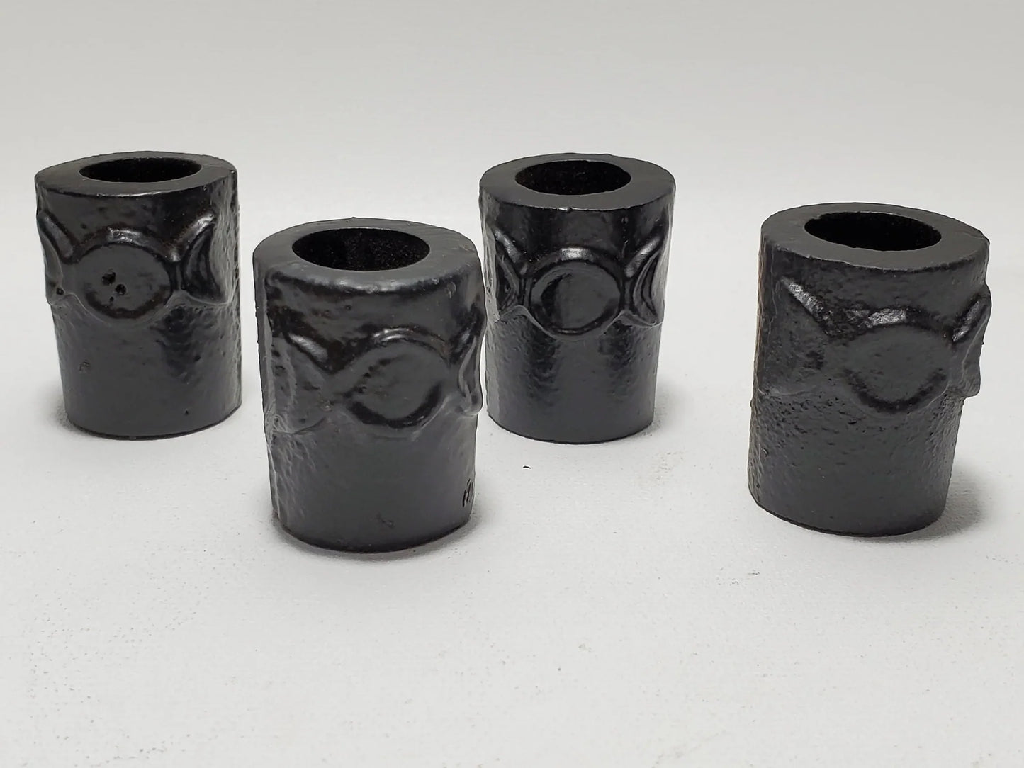 Triple Moon Cast Iron Chime Candle Holder
