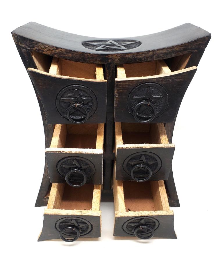 Pentagram Wooden Chest