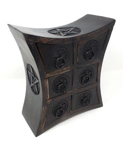 Pentagram Wooden Chest
