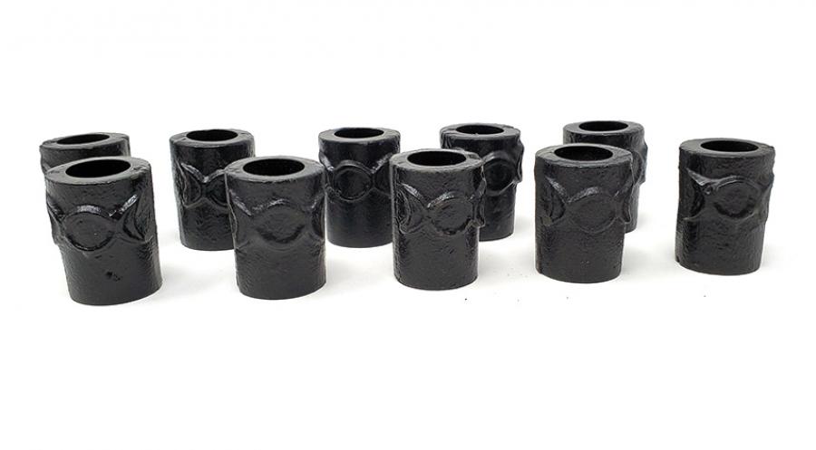 Triple Moon Cast Iron Chime Candle Holder