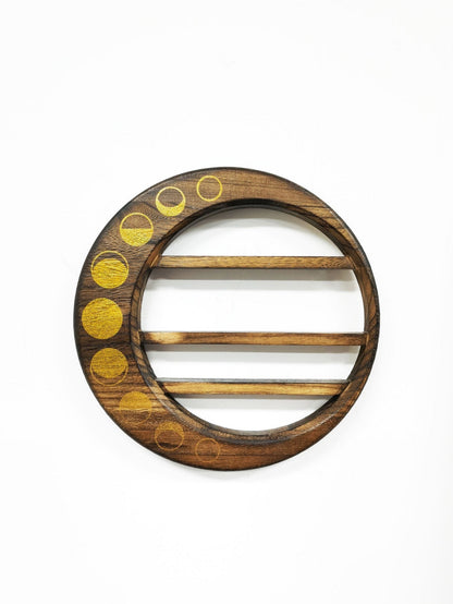 moon phase shelf: crystal display