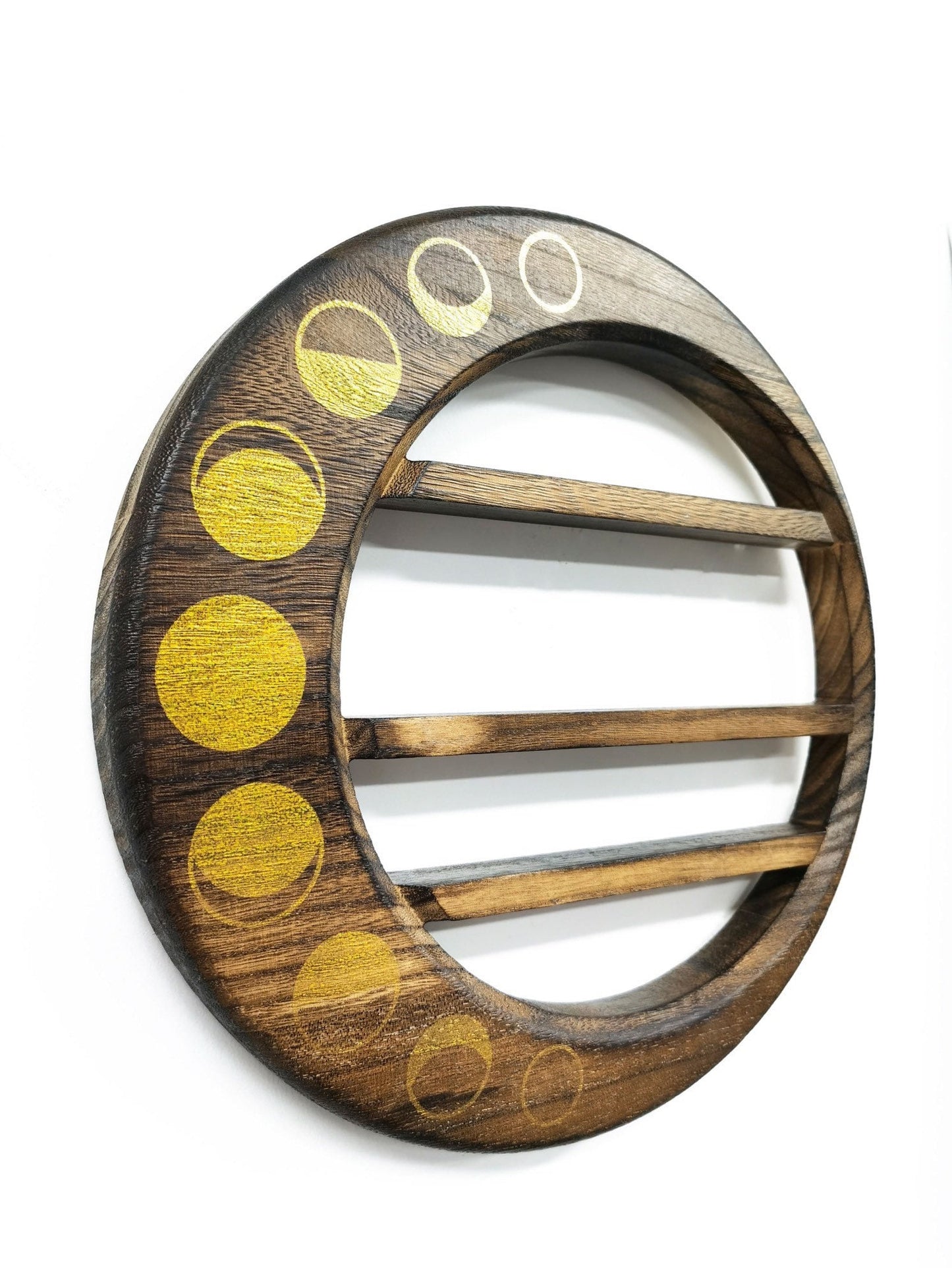 moon phase shelf: crystal display