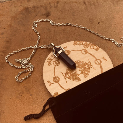 engraved wooden pendulum board