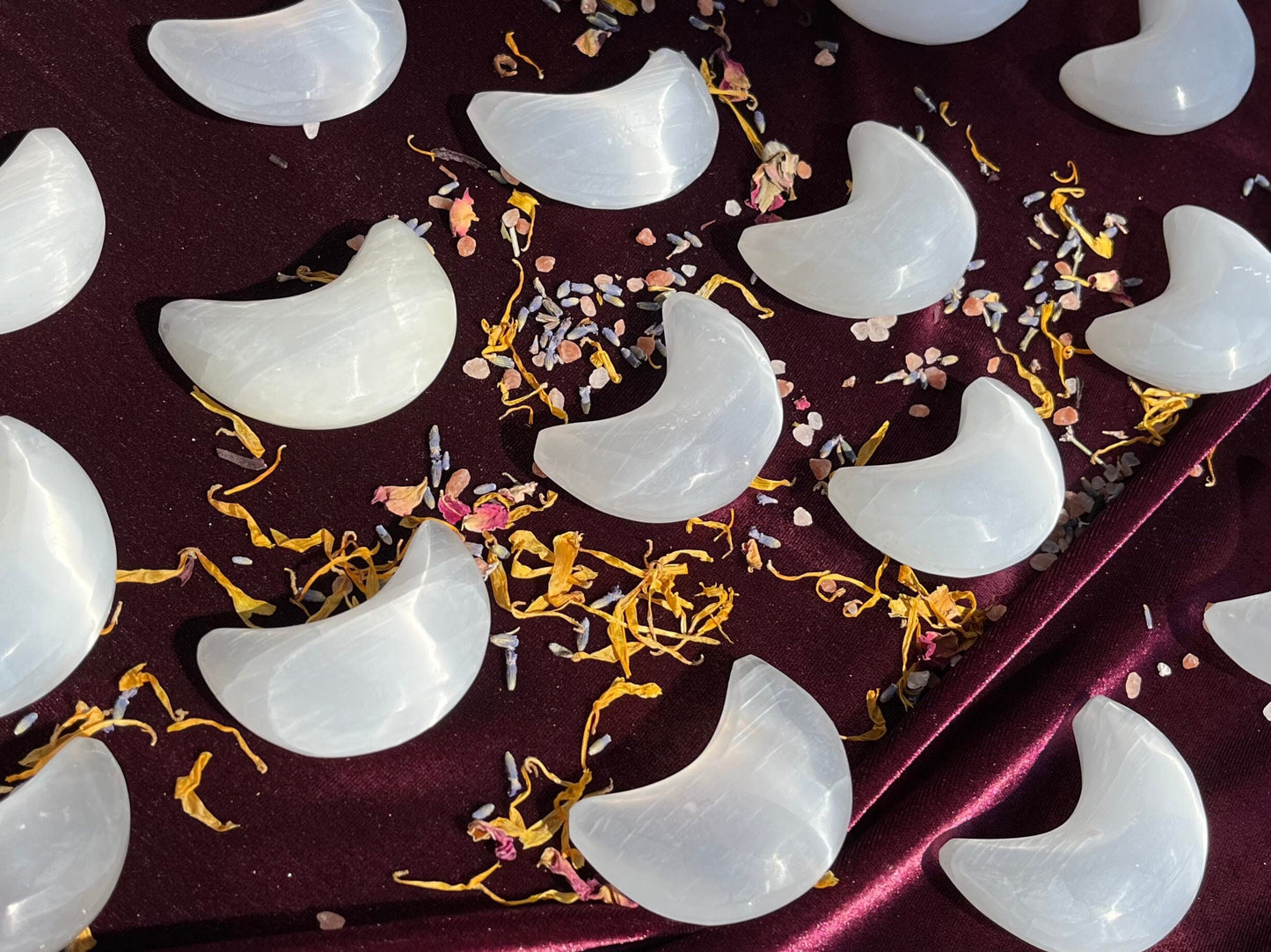 selenite crescent moon
