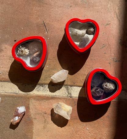 Crystal Heart Boxes Mini Valentines Day Gift for her Witchcraft Valentines Classroom Children Valentines