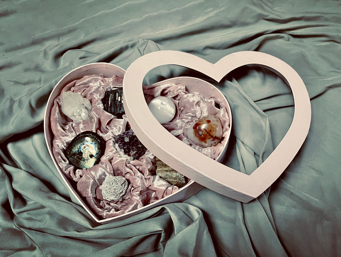 Crystal Heart Box Valentines Day Chocolates ~ Witchcraft Valentines gift for her