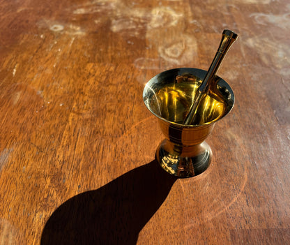 Brass Mortar & Pestle
