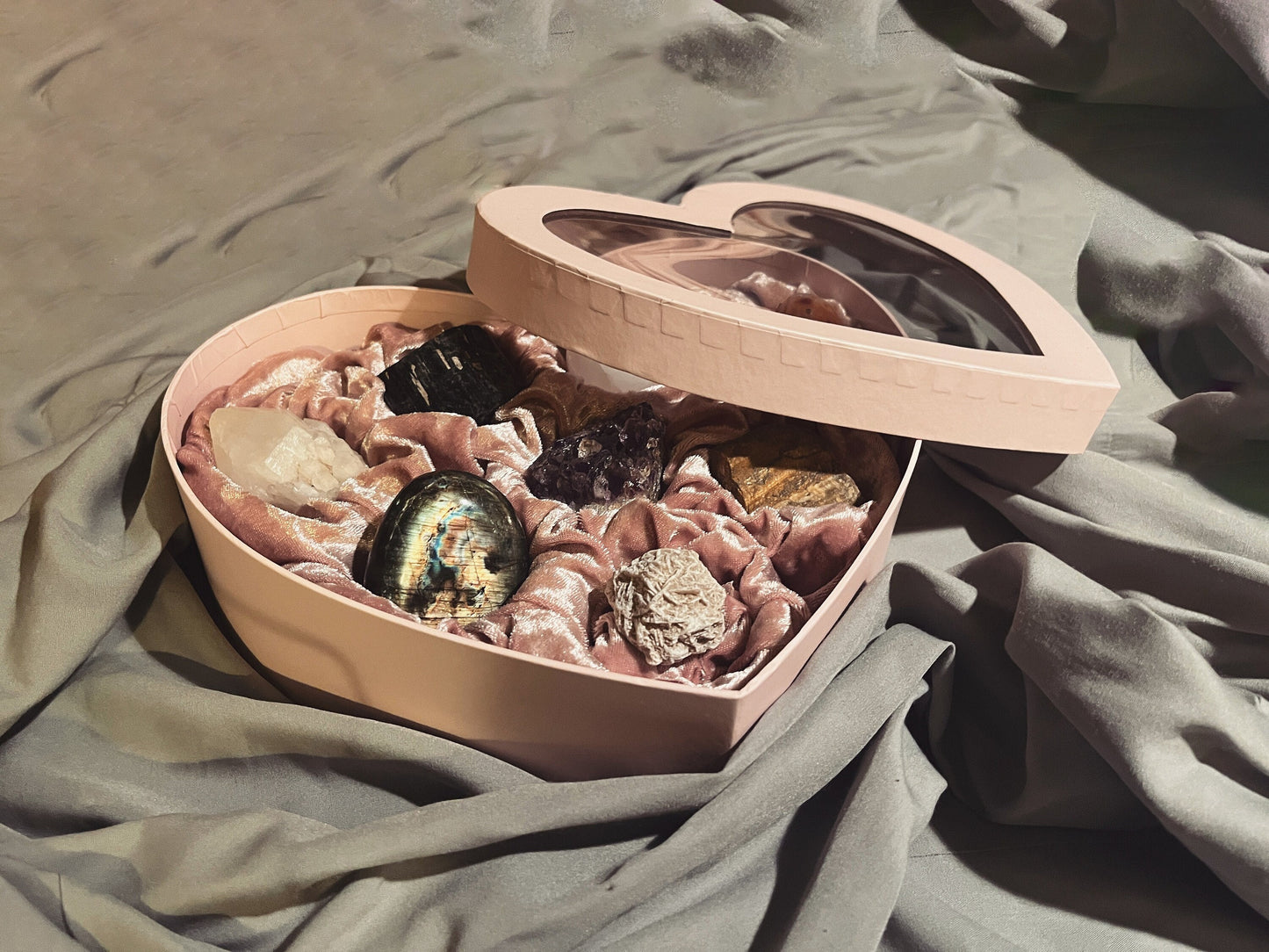 Crystal Heart Box Valentines Day Chocolates ~ Witchcraft Valentines gift for her