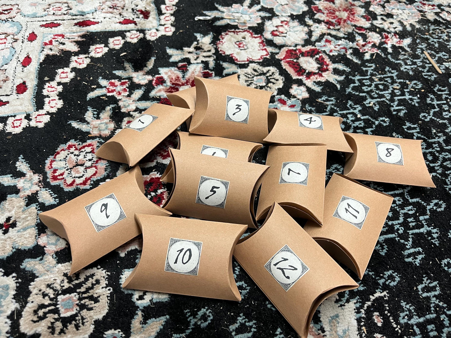 Crystal Advent Calendar • 12-Day Witchy Christmas Gift • Crystal Set for Holiday Rituals & Yule Magic