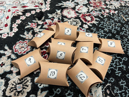 Crystal Advent Calendar • 12-Day Witchy Christmas Gift • Crystal Set for Holiday Rituals & Yule Magic