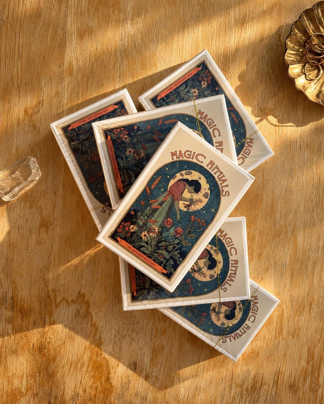 Magic Rituals Card Deck ~ Witchcraft Ritual Cards ~ Spell Cards ~ Book of Shadows ~ Wiccan Pagan Ritual Kit ~ Oracle Deck Grimoire Gift