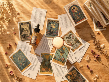 Magic Rituals Card Deck ~ Witchcraft Ritual Cards ~ Spell Cards ~ Book of Shadows ~ Wiccan Pagan Ritual Kit ~ Oracle Deck Grimoire Gift