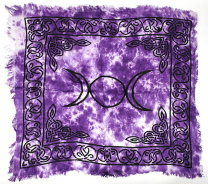 Triple Moon Pentagram Altar Cloth
